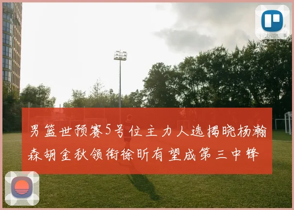 男篮世预赛5号位主力人选揭晓杨瀚森胡金秋领衔徐昕有望成第三中锋